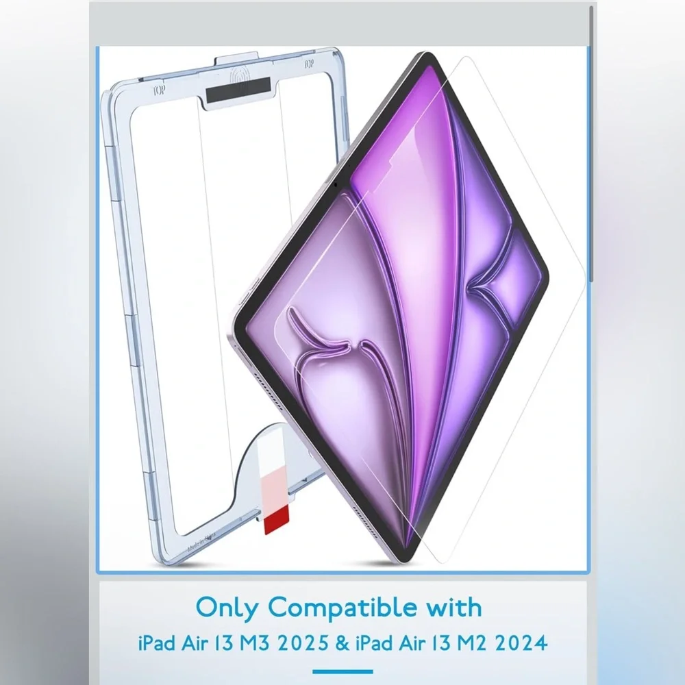 1 Pack Tempered Glass Screen Protector Compatible with iPad Air 13 inch M3 2025